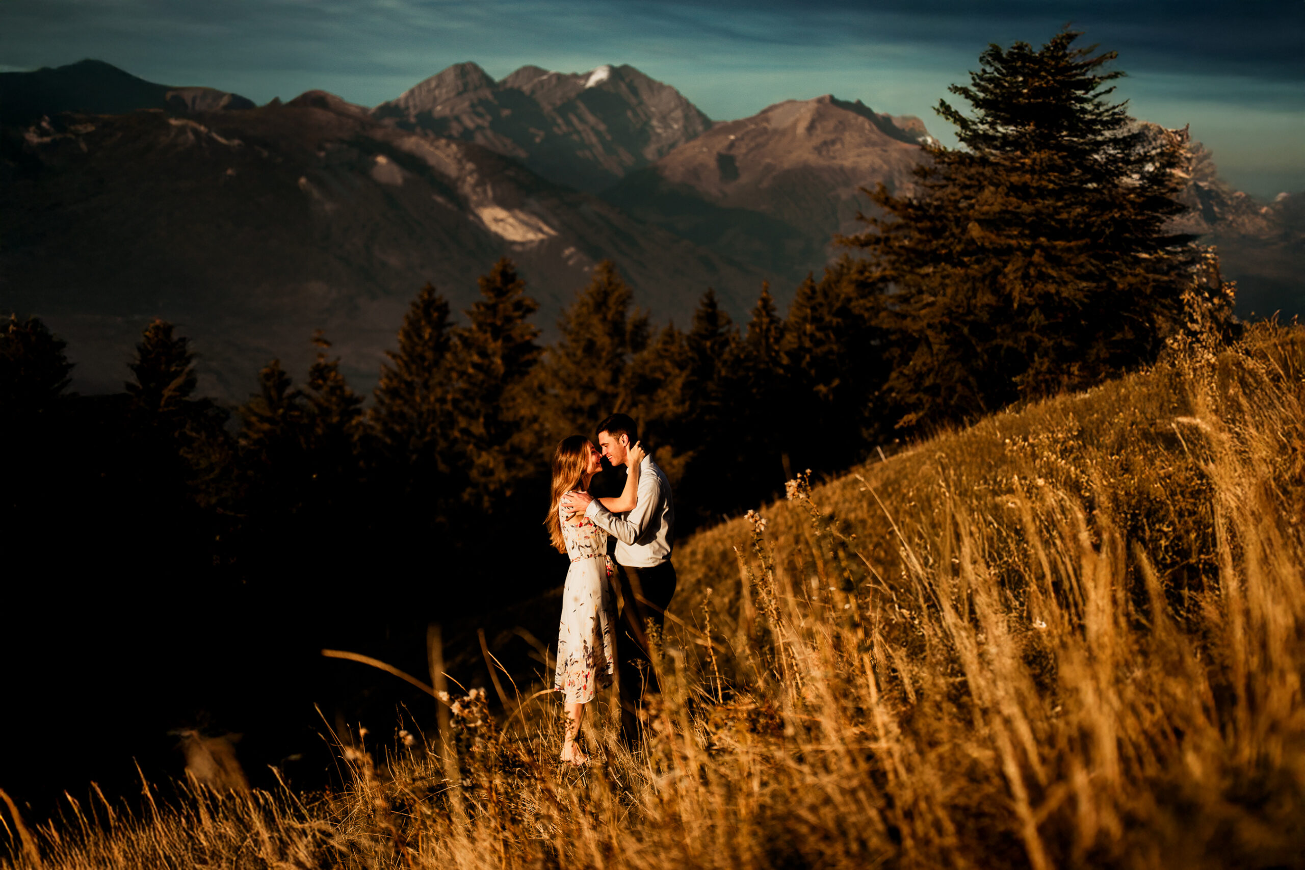 Romantic couple photo shoot