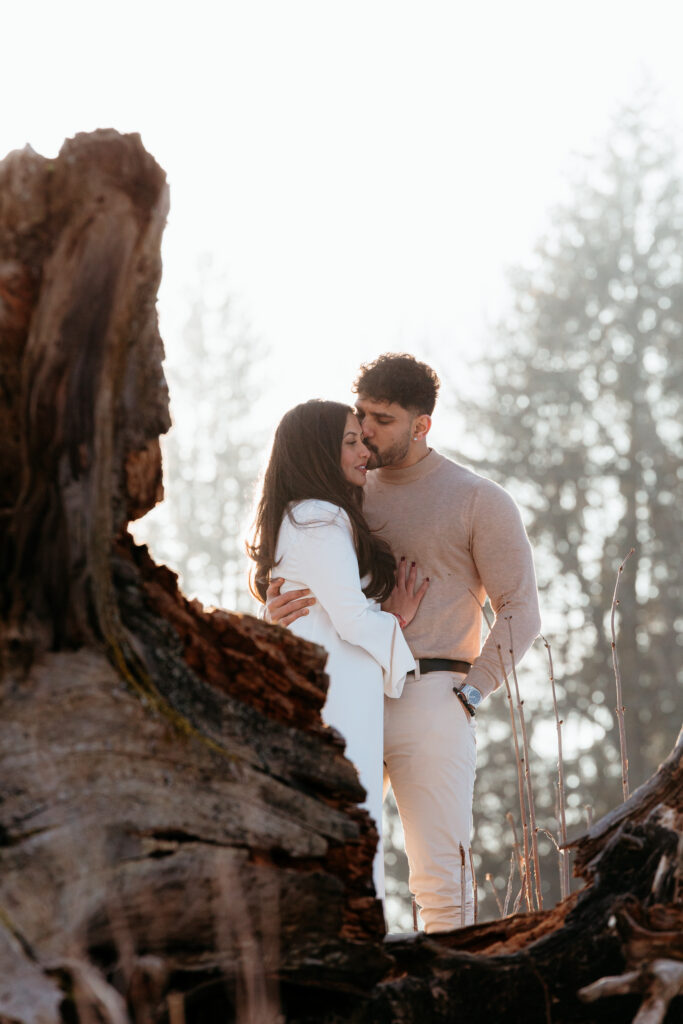 Couple in love after elopement
