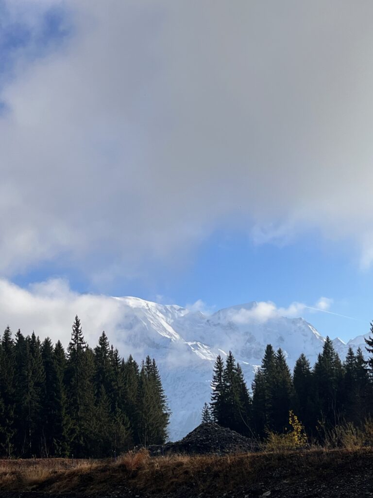 Beautiful view of Chamonix