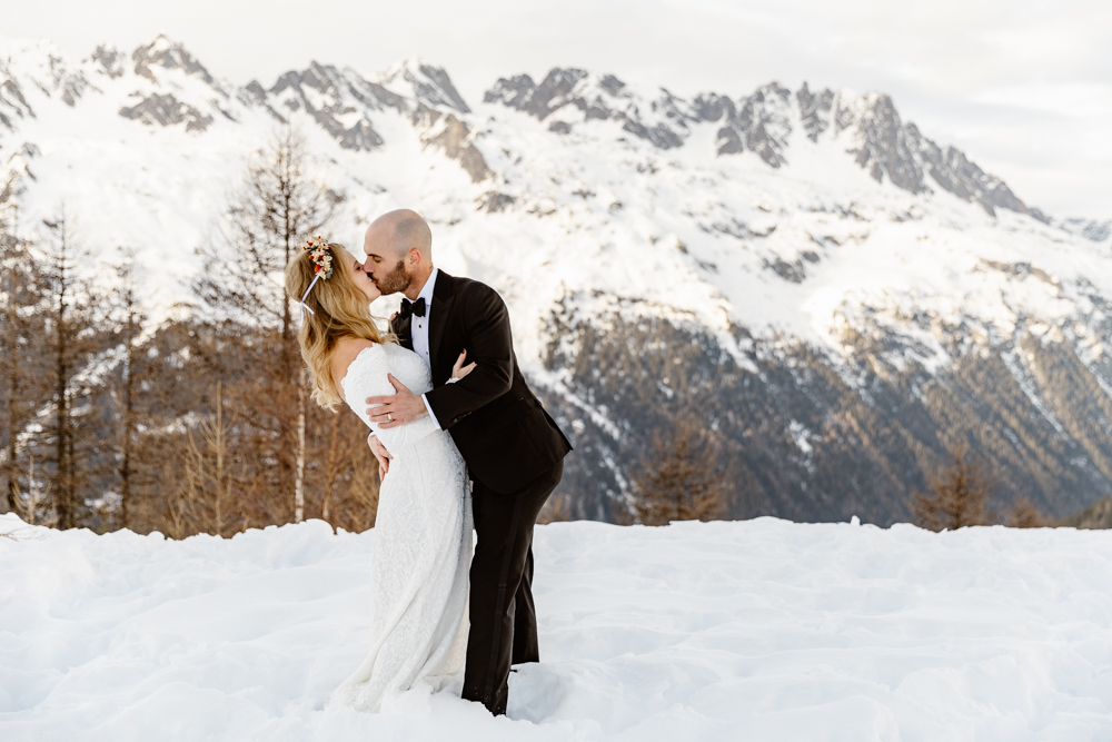 groom scenic alpine ceremony