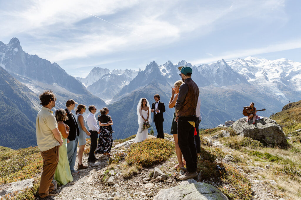 Chamonix spring elopement