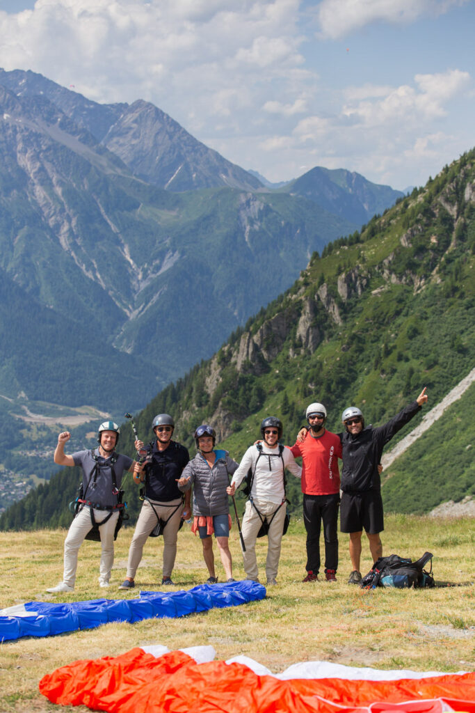 Parapoint corporate event Chamonix