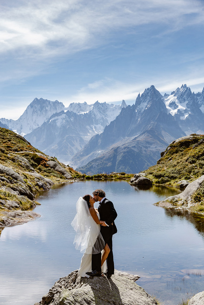 wedding ceremony in the French Alps 