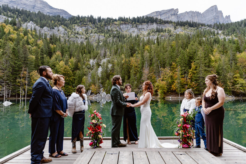 Mariage d'été dans les Alpes