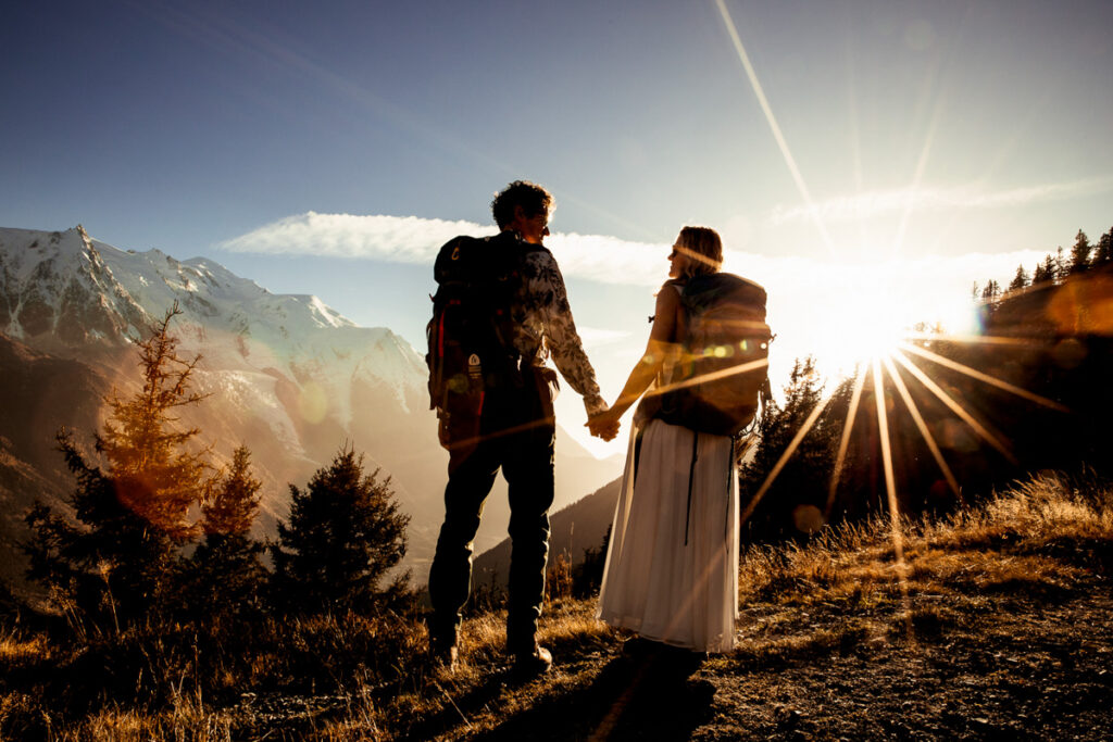 Mariage d'automne à Chamonix