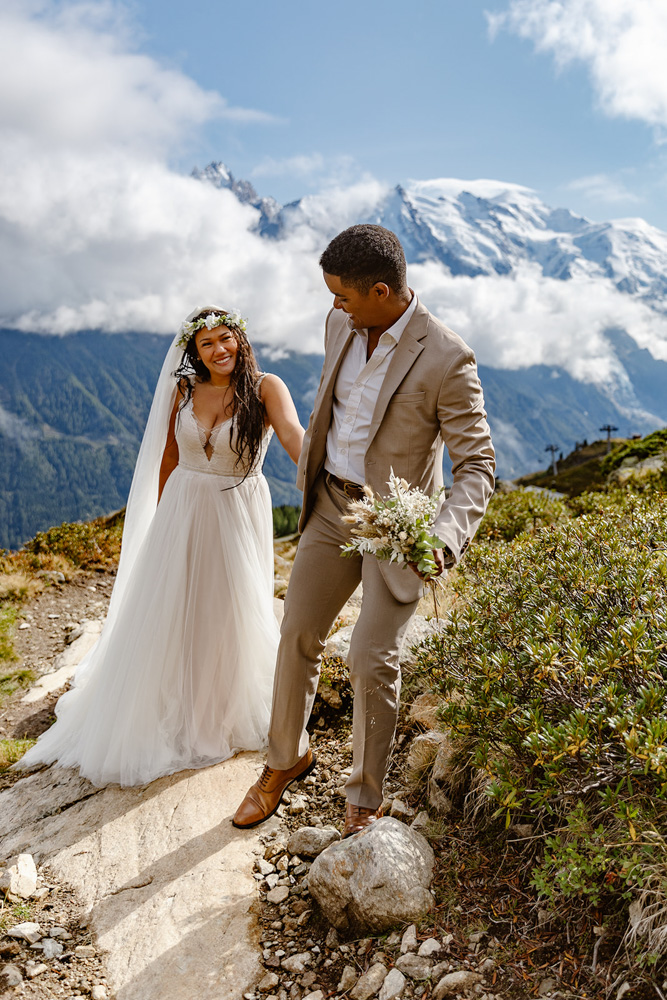 Photographie de mariage à Chamonix