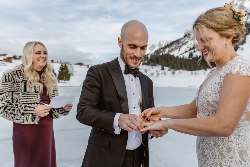 Mariage d'hiver à Chamonix